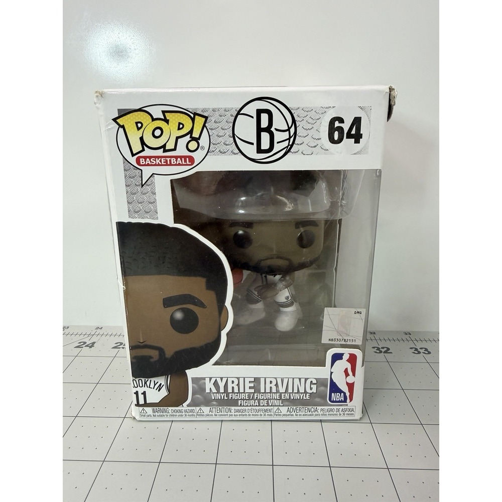 Funko Pop NBA Brooklyn Nets Kyrie Irving #64 Vinyl Figure Damaged Box